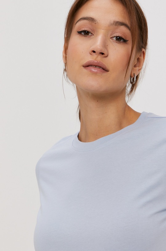 Pieces - T-shirt niebieski 17086970
