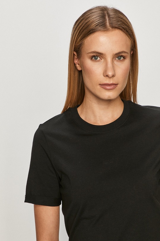 Pieces - T-shirt czarny 17086970