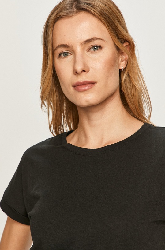 Jacqueline de Yong - T-shirt czarny 15208423