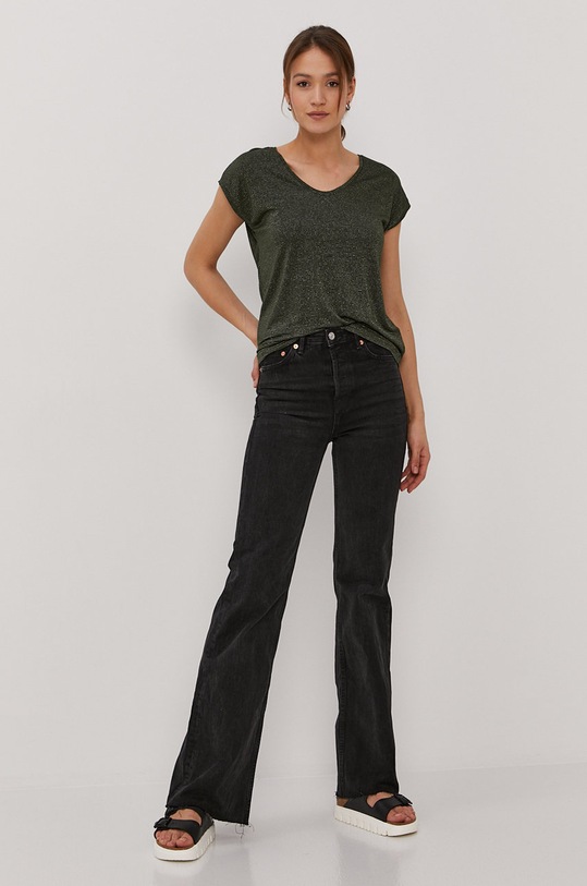 Pieces T-shirt 17078572 zielony AA00