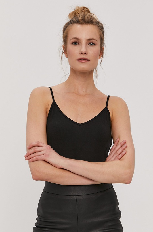 Top Pieces s elastanom čierna 17082527