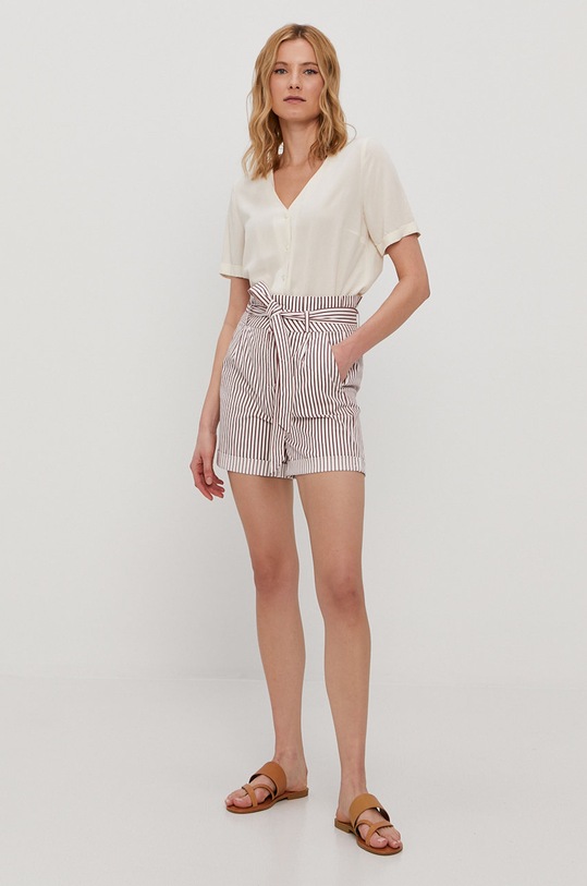 Pieces Koszula 17100686 beżowy AA00