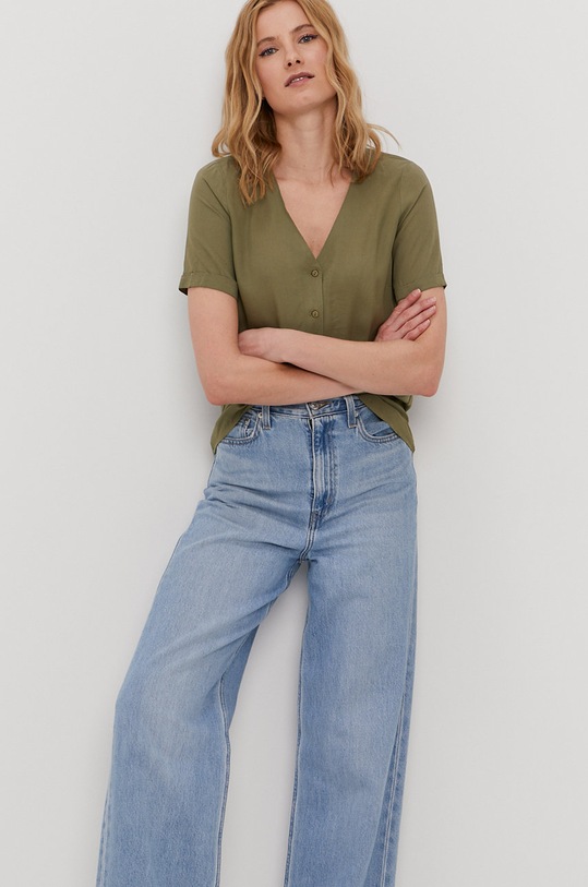 Pieces Koszula casual zielony 17100686