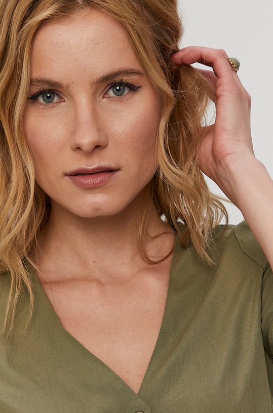 Pieces Koszula zielony 17100686