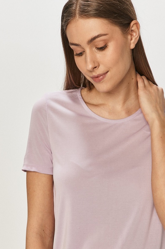 Pieces T-shirt pozostałe fioletowy 17110552