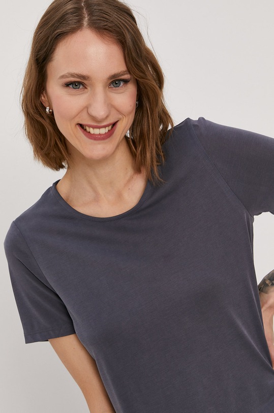 Oblečenie Tričko Pieces 17110552 tmavomodrá