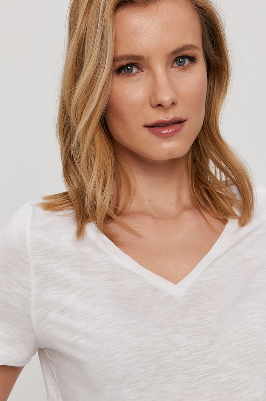 Pieces T-shirt biały 17110555