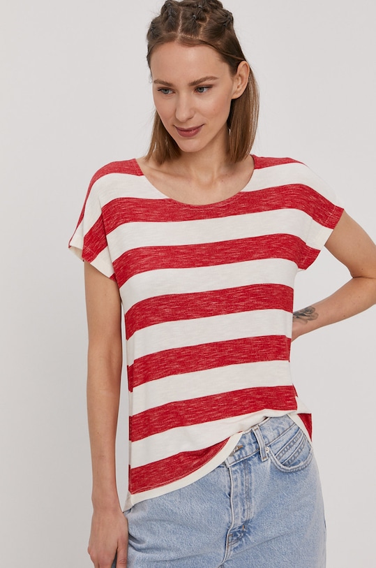 Vero Moda T-shirt wzorzyste czerwony 10190017