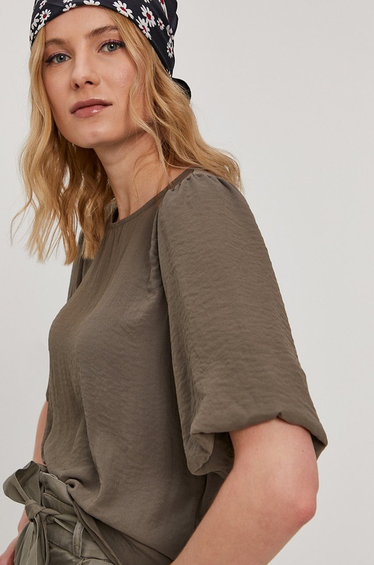 Blúzka Vero Moda relaxed zelená 10231701