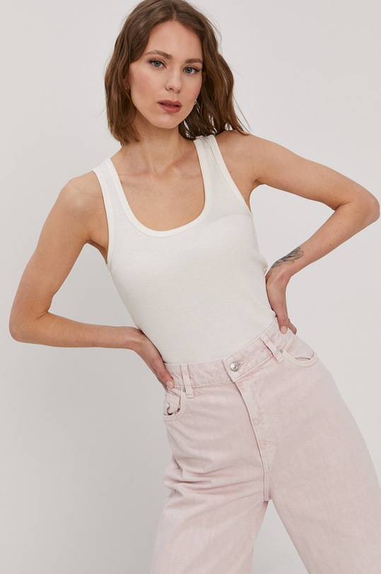 Top Vero Moda s elastanem bílá 10247663