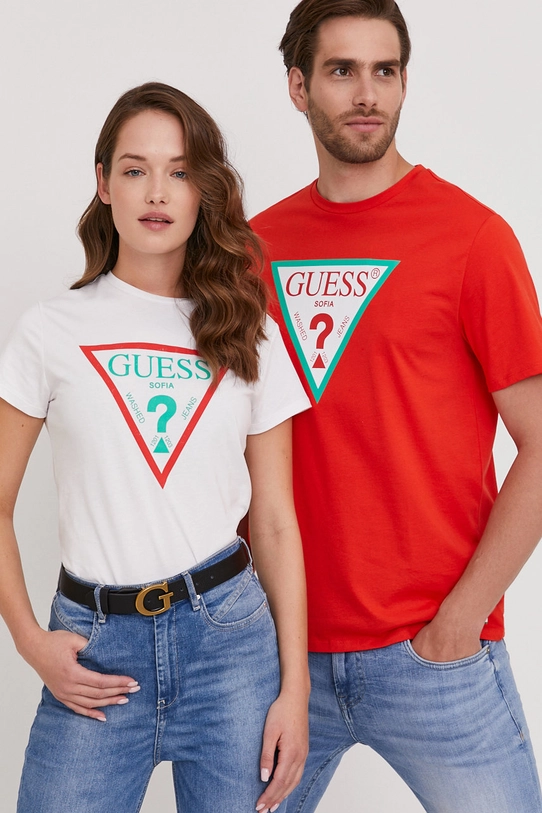 Guess Tricou alb W1GI58.I3Z11