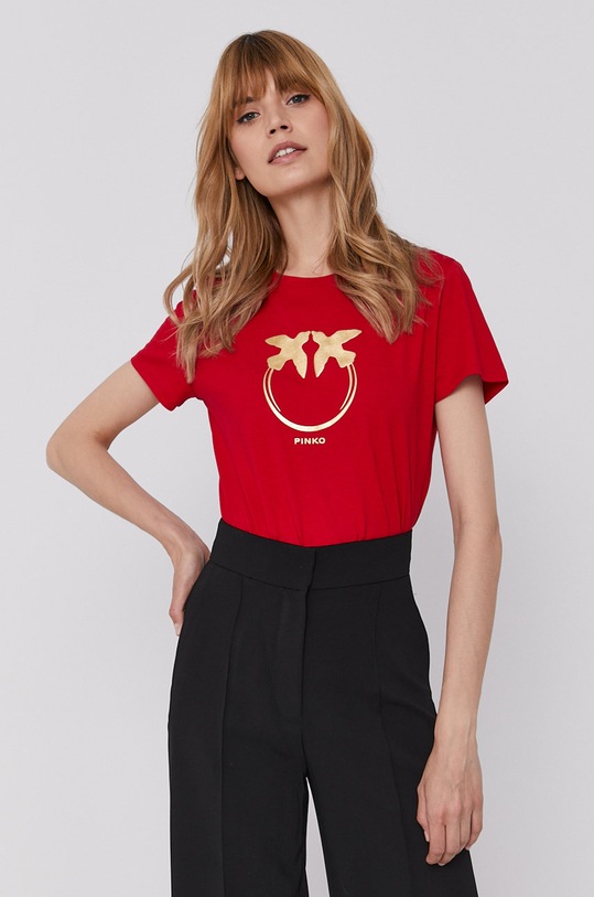 Tričko Pinko SPEC PROD 1N137X.Y651 červená AA00