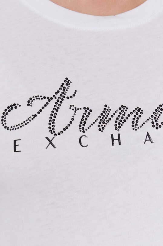 Хлопковая футболка Armani Exchange 8NYT91.YJG3Z.NOS белый