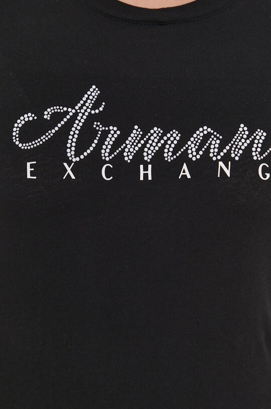 Хлопковая футболка Armani Exchange 8NYT91.YJG3Z.NOS чёрный