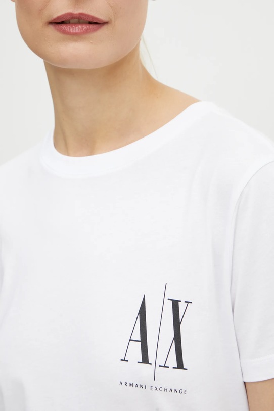 Armani Exchange t-shirt bawełniany 8NYTFX.YJG3Z.NOS biały
