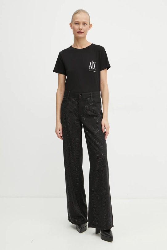 Бавовняна футболка Armani Exchange 8NYTFX.YJG3Z.NOS чорний NC00