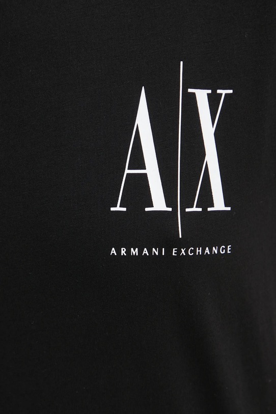 Бавовняна футболка Armani Exchange 8NYTFX.YJG3Z.NOS чорний