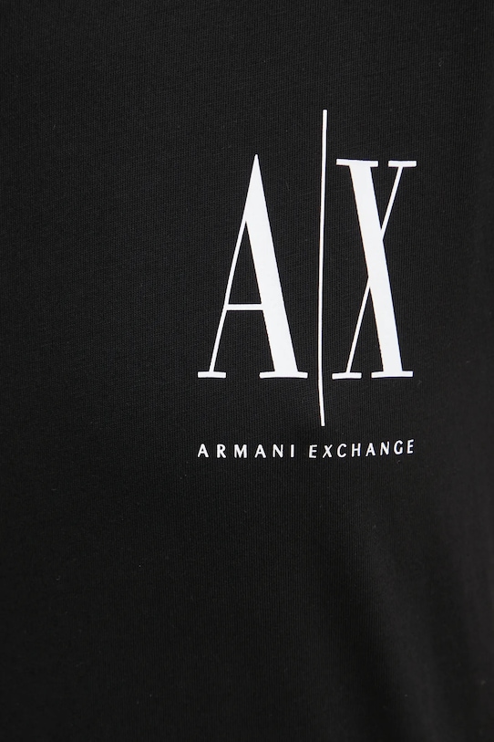 Бавовняна футболка Armani Exchange 8NYTFX.YJG3Z.NOS чорний