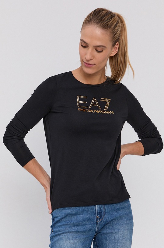 EA7 Emporio Armani Longsleeve 8NTT51.TJDQZ negru AA00