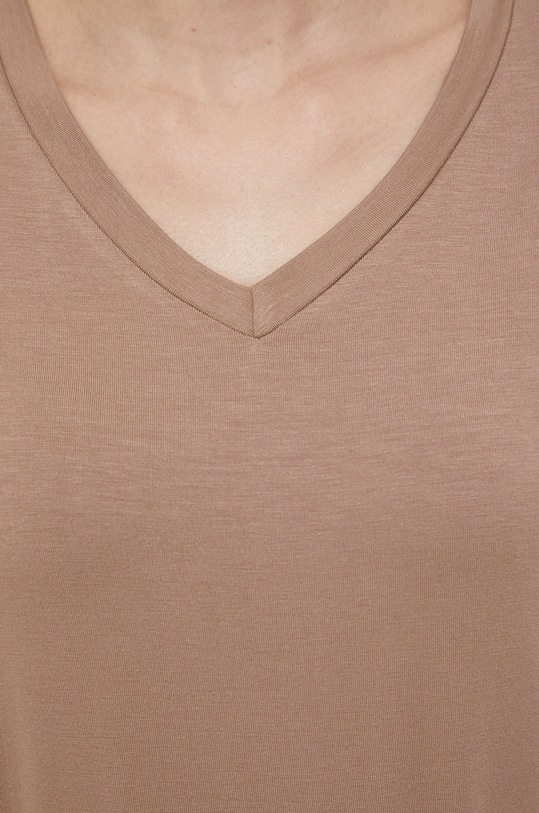 Vila t-shirt 14063361.Portabella brązowy