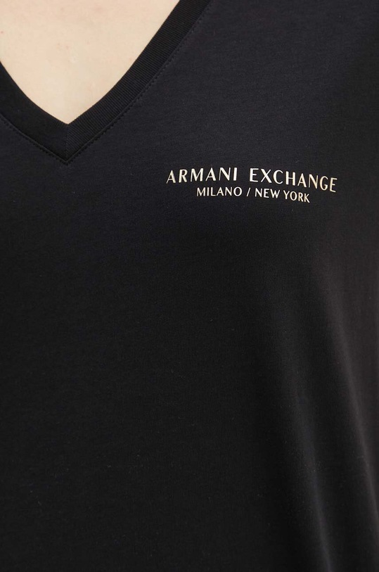 Хлопковая футболка Armani Exchange 8NYT81.YJG3Z.NOS чёрный