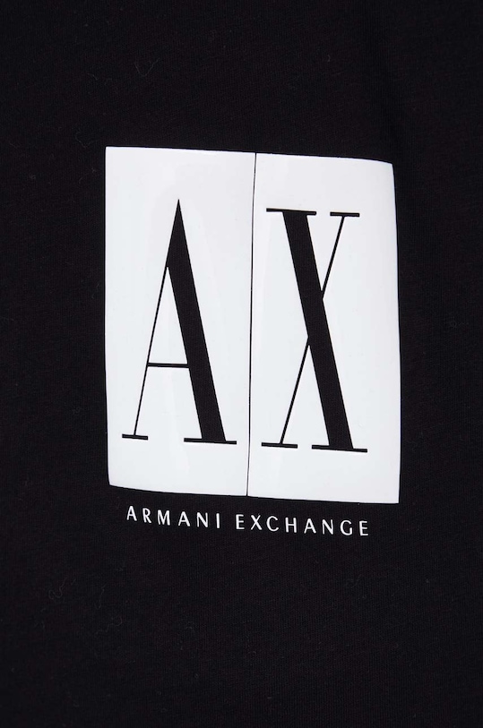 Armani Exchange Tricou din bumbac negru 8NYTGX.YJG3Z.NOS