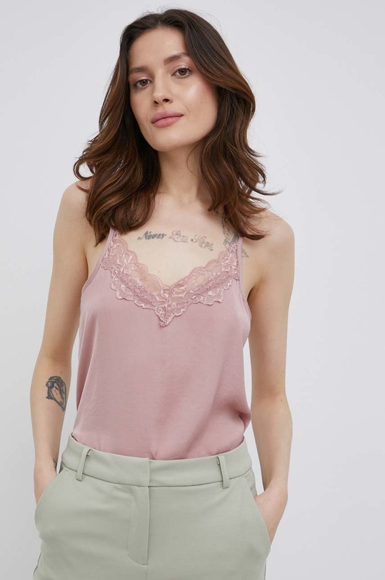 JDY camicetta semplice rosa 15233143.Woodrose