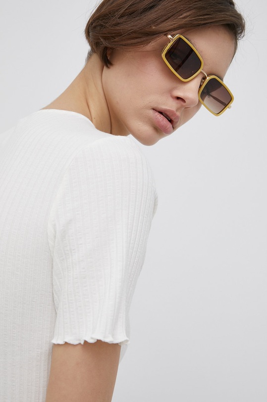 JDY t-shirt biały 15238718.CloudDance