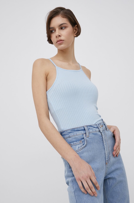 JDY top z elastanem niebieski 15251304.CashmereBl