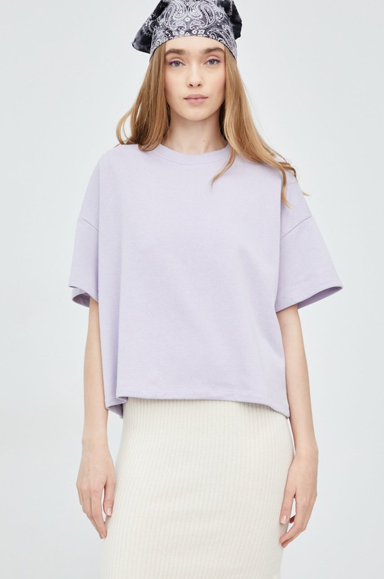 Tričko Pieces okrúhly fialová 17118870.PurpleHeat
