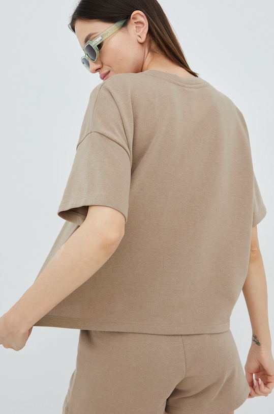 Odjeća Majica kratkih rukava Pieces 17118870.SilverMink smeđa