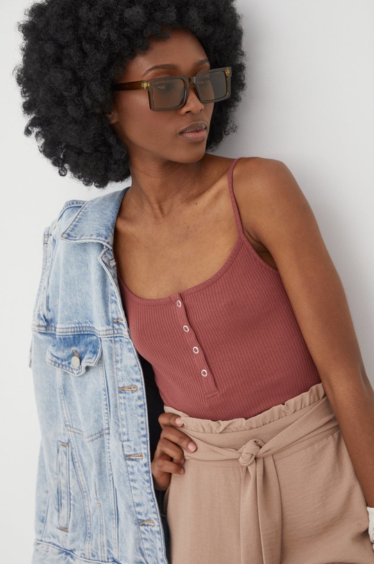 Top Pieces s elastanom burgundské 17120457.AppleButte