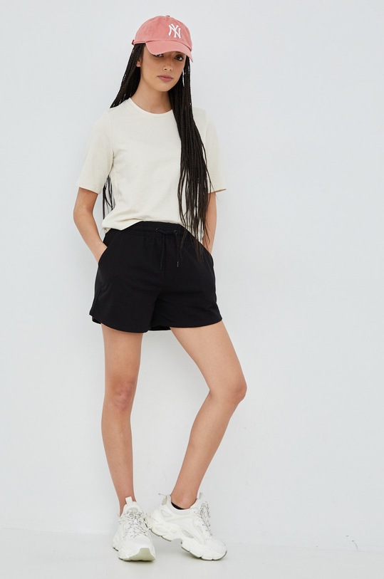 Vero Moda t-shirt beżowy 10259466.Birch