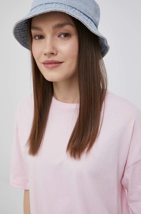 Vero Moda t-shirt bawełniany różowy 10266756.ParfaitPin