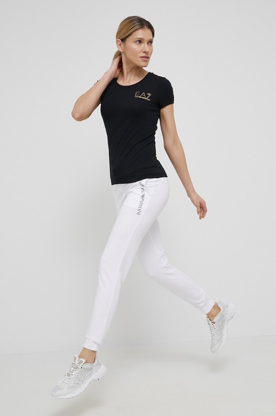 EA7 Emporio Armani kratka majica 8NTT65.TJDQZ črna SS24