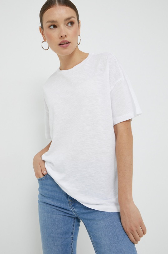 Tričko Noisy May bílá 27021341.BrightWhit