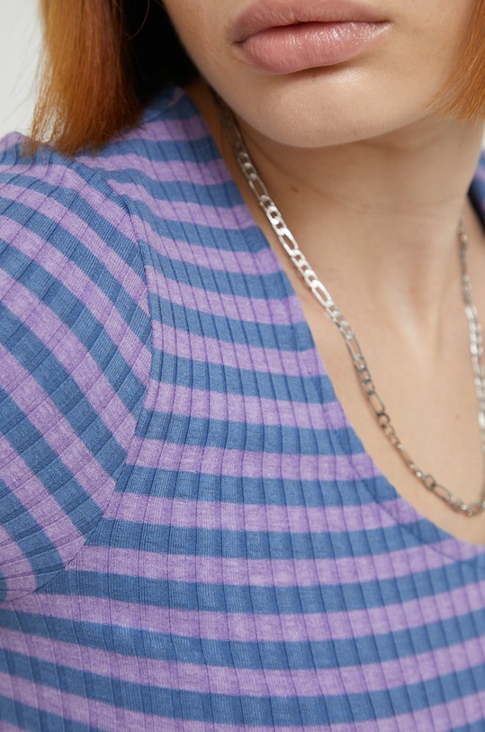 JDY t-shirt 15253481.ChalkViole fioletowy