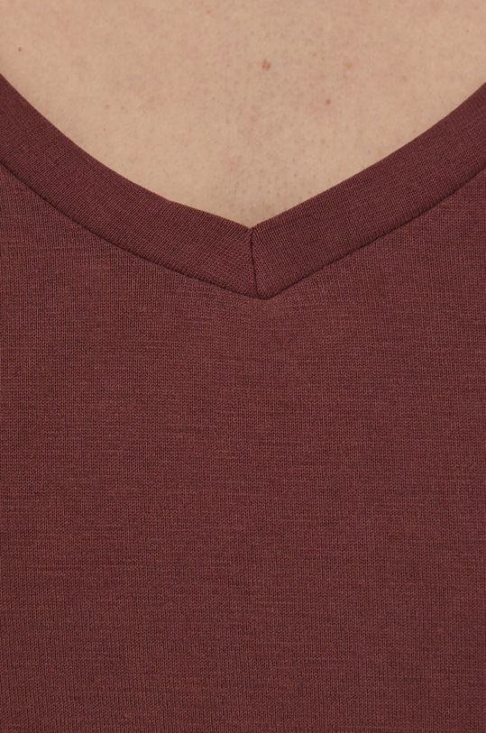 Pieces t-shirt bordowy 17095260.RedMahogan