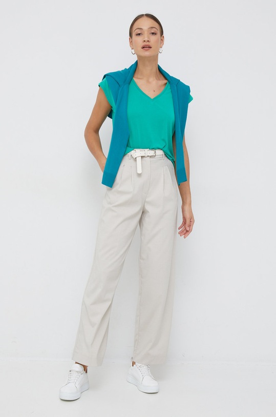 Tričko Vero Moda 10247666.PepperGree tyrkysová AA00