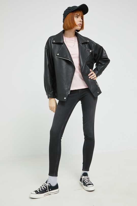 Pieces tricou din bumbac 17086970.CrystalRos roz AA00