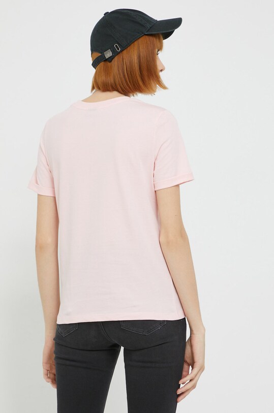Îmbrăcăminte Pieces tricou din bumbac 17086970.CrystalRos roz