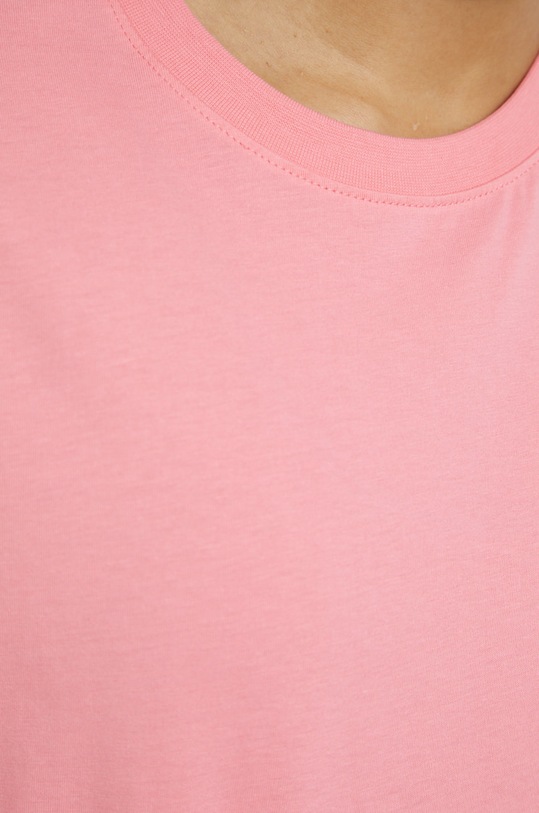 Pieces t-shirt bawełniany 17086970.Strawberry różowy