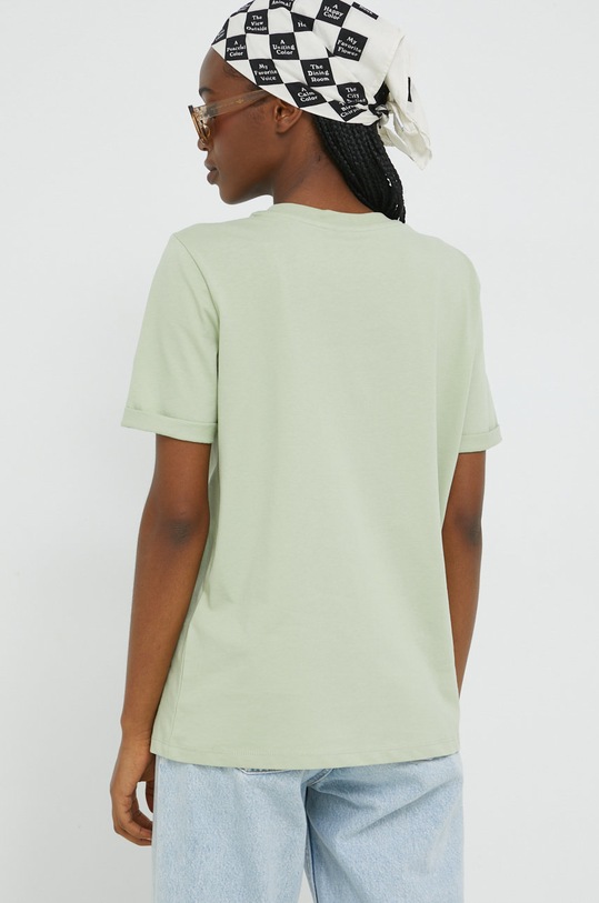 Odzież Pieces t-shirt bawełniany 17086970.Swamp zielony