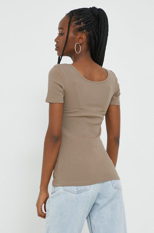 Oblečení Tričko Pieces 17101439.Fossil béžová