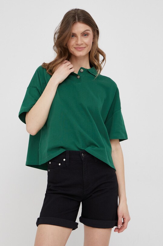 Marc O'Polo tricou din bumbac bumbac verde M44210451473