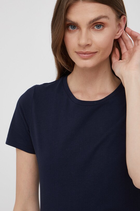 Памучна тениска Marc O'Polo тъмносин B01207251257