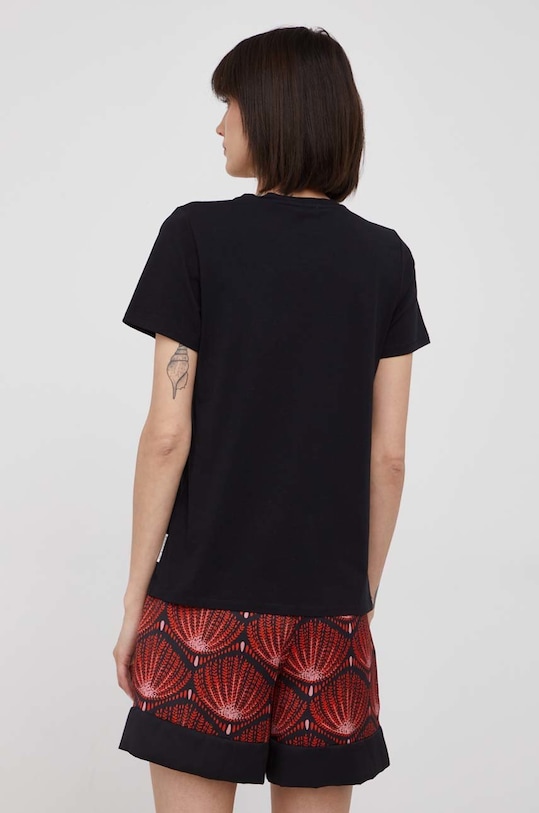 Ρούχα Βαμβακερό μπλουζάκι Marc O'Polo B01207251257 μαύρο