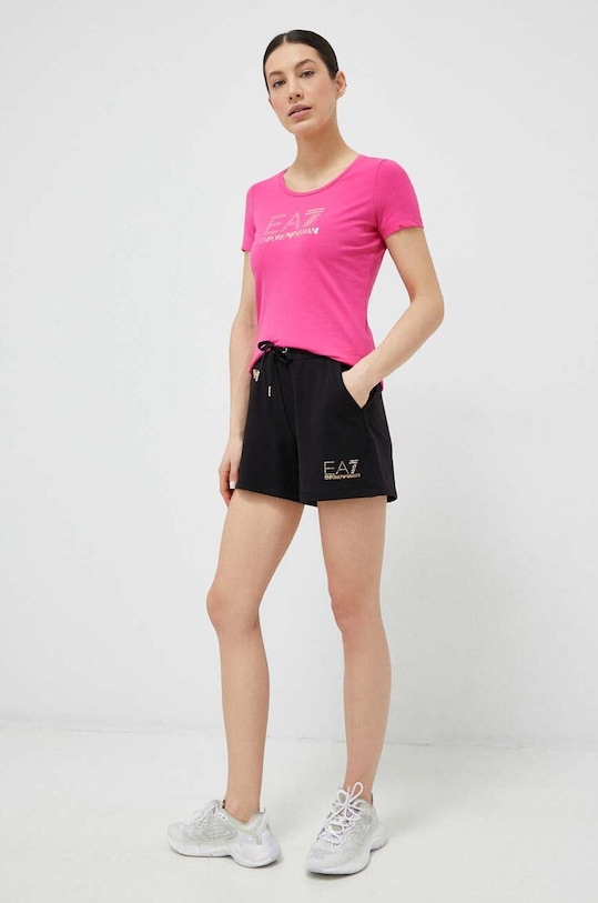 Tričko EA7 Emporio Armani 8NTT24.TJ2HZ.NOS fialová AA00