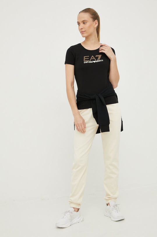 Tričko EA7 Emporio Armani 8NTT24.TJ2HZ.NOS černá AA00