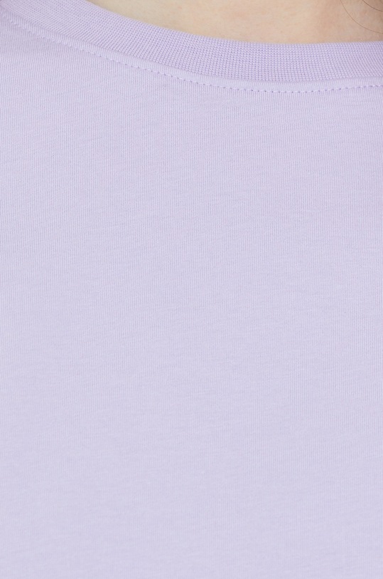 Bavlnené tričko Pieces Ria 17086970.Lavender fialová